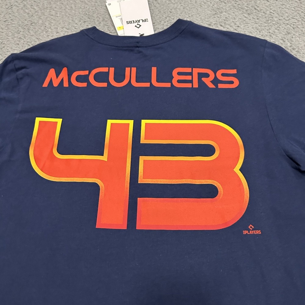 Houston Astros Shirt Mens Small Blue MLB Space City Lance McCullers Jr Nike - Picture 8 of 13